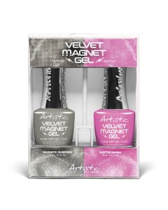 Artistic Velvet Magnet Duo Pack Silver/Light Pink