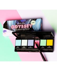 Artistic Cream Colour Gel 6PC Palette - Odyssey (Pastels)