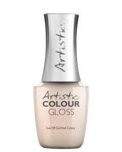 Artistic Colour Gloss Soak Off Gel No Pictures, Please! Gold Glitter, 0.5 fl oz.