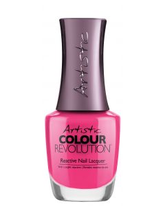 Artistic Colour Revolution Pink-A-Colada Reactive Hybrid Nail Lacquer, 0.5 fl oz. PINK NEON 