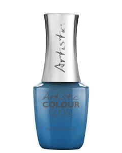 Artistic Colour Gloss Soak Off Gel Here To Sleigh, 0.5 fl oz. TEAL BLUE SHIMMER