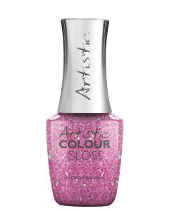 Artistic Colour Gloss Soak Off Gel Blushing All The Way, 0.5 fl oz. PINK SHIMMER