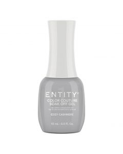 Entity Color Couture Soak-Off Gel Enamel Cozy Cashmere, 0.5 fl oz. LIGHT GREY CREME 