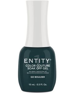 Entity Color Couture Soak-Off Gel Enamel Go Boulder, 0.5 fl oz. DARK TEAL CRÈME