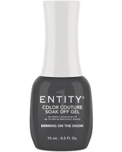 Entity Color Couture Soak-Off Gel Enamel Brrring On The Snow, 0.5 fl oz. SLATE GREY CRÈME