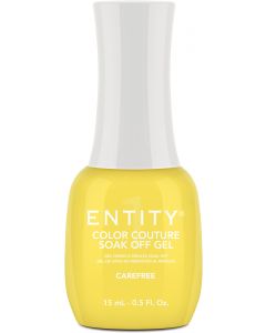 Entity Color Couture Soak-Off Gel Enamel Carefree, 0.5 fl oz. YELLOW CRÈME