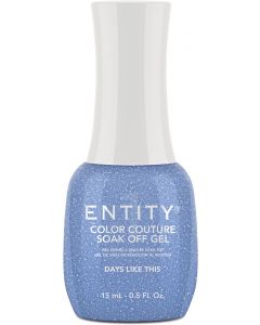 Entity Color Couture Soak-Off Gel Enamel Days Like This, 0.5 fl oz. AZURE BLUE SHIMMER