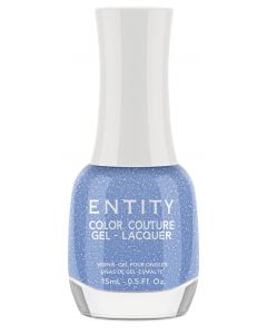 Entity Color Couture Soak-Off Gel Lacquer Days Like This, 0.5 fl oz. AZURE BLUE SHIMMER
