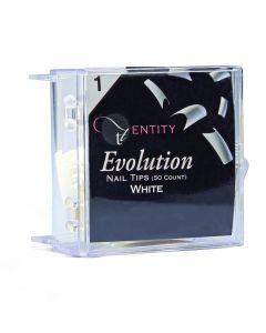 Entity White Evolution Nail Tips (50CT) - Size 1