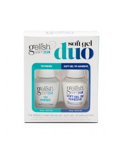 Gelish Soft Gel Duo - Includes 1 each of 15mL Tip Primer and 15mL Soft Gel Tip Adhesive - 1121802 