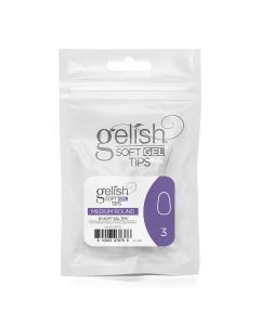 Gelish Soft Gel - Tips Refill - Medium Round- Size 3 - 50CT- 1168108