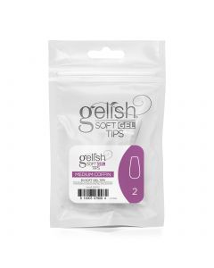 Gelish Soft Gel - Tips Refill - Medium Coffin  - Size 2 - 50CT  - 1168140