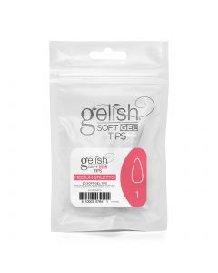 Gelish Soft Gel - Tips Refill - Medium Stiletto  - Size 1 - 50CT  - 1168175