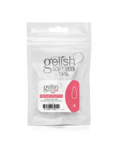 Gelish Soft Gel - Tips Refill - Medium Stiletto  - Size 4 - 50CT  - 1168178