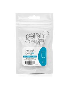 Gelish Soft Gel - Tips Refill - Medium Square- Size 0 - 50CT- 1168185