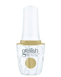 Gelish Soak-Off Gel Polish Gilded In Gold, 0.5 fl oz. GOLD METALLIC