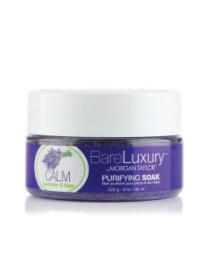 Morgan Taylor BareLuxury Calm Lavender & Sage Soak Jar, 8oz. 