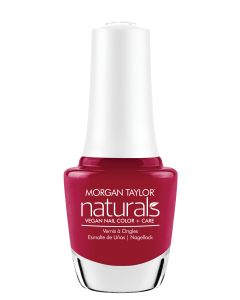 Morgan Taylor Naturals Radiant In Red Vegan Nail Color, 15mL
