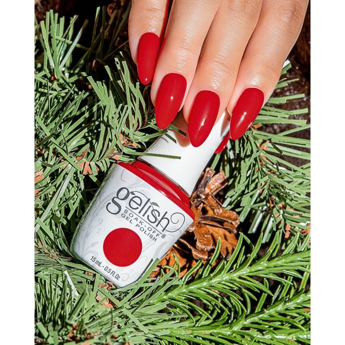 Gelish Fireside Fling manicure hand shot