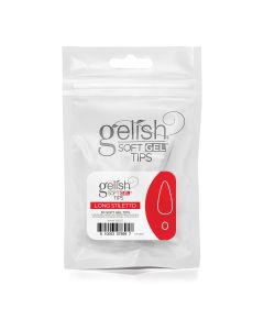 Gelish Soft Gel&trade; - Tips Refill - Long Stiletto- Size 0 - 50CT- 1168127