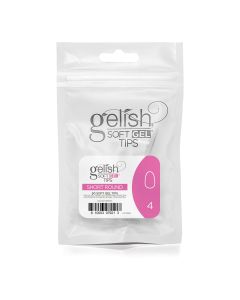Gelish Soft Gel&trade; - Tips Refill - Short Round- Size 4 - 50CT- 1168153