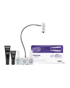 Soft Gel 640CT Clear Full Coverage Tips - Medium Coffin