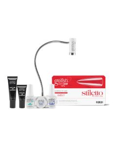 Soft Gel 640CT Clear Full Coverage Tips - Long Stiletto