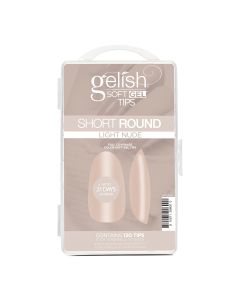 Soft Gel Tips - Light Nude Short Round 120CT