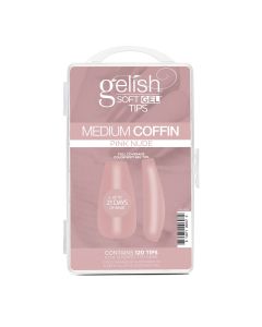Soft Gel&trade; Tips - Pink Nude Medium Coffin 120CT