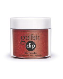 Gelish Walking On Stardust Dip Powder, 0.8 oz. RED GLITTER