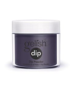 Gelish A Kiss In The Dark Dip Powder, 0.8 oz. BLACK PURPLE CR&Egrave;ME