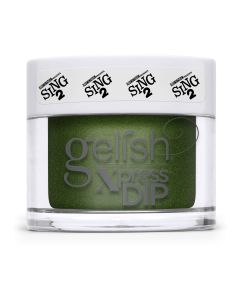 Gelish Miss Crawly Chic Dip Powder, 1.5 oz. GREEN METALLIC