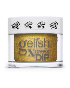 Gelish Gunter's Get Down Dip Powder, 1.5 oz. YELLOW GOLD SHIMMER