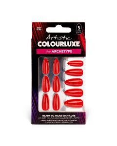 Artistic ColourLuxe Press-On Tips Short Almond - Reddy Or Not