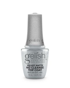 Gelish Velvet No Cleanse Matte Top Coat, 15mL