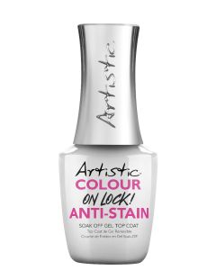 Artistic Colour On Lock! Anti-Stain Gel Top Coat, 15 mL - 0.5 Fl. Oz.