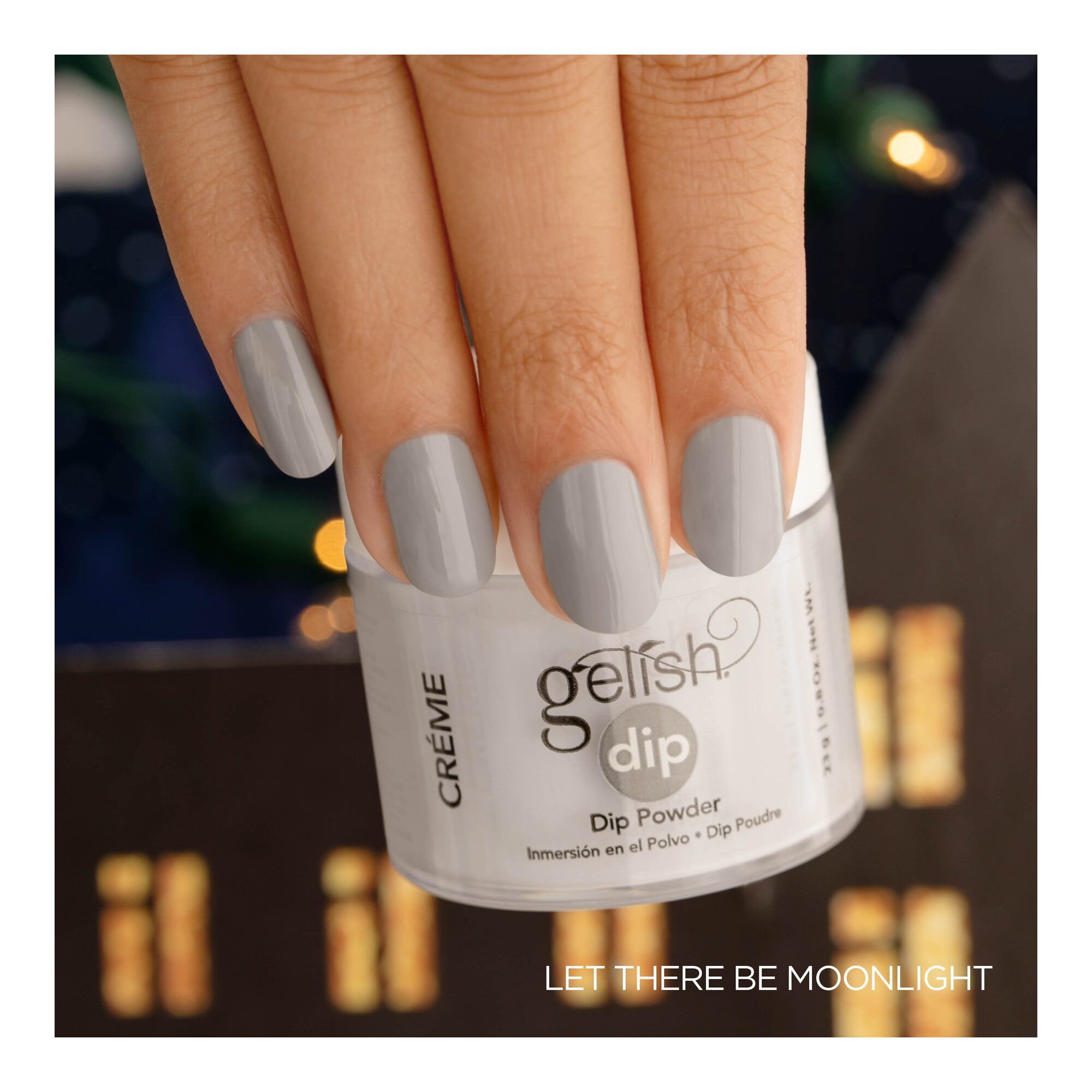 Moonlight Lab Dip Gelish Let There Be Moonlight Dip Powder, 0.8 oz. SOFT GRAY CRÈME