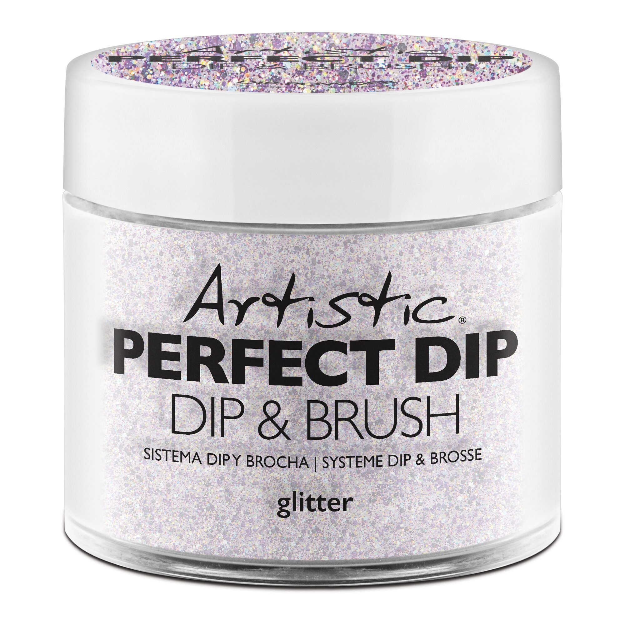 Artistic Perfect Dip Colored Powders Betrayal, 0.8 oz. PURPLE GLITTER
