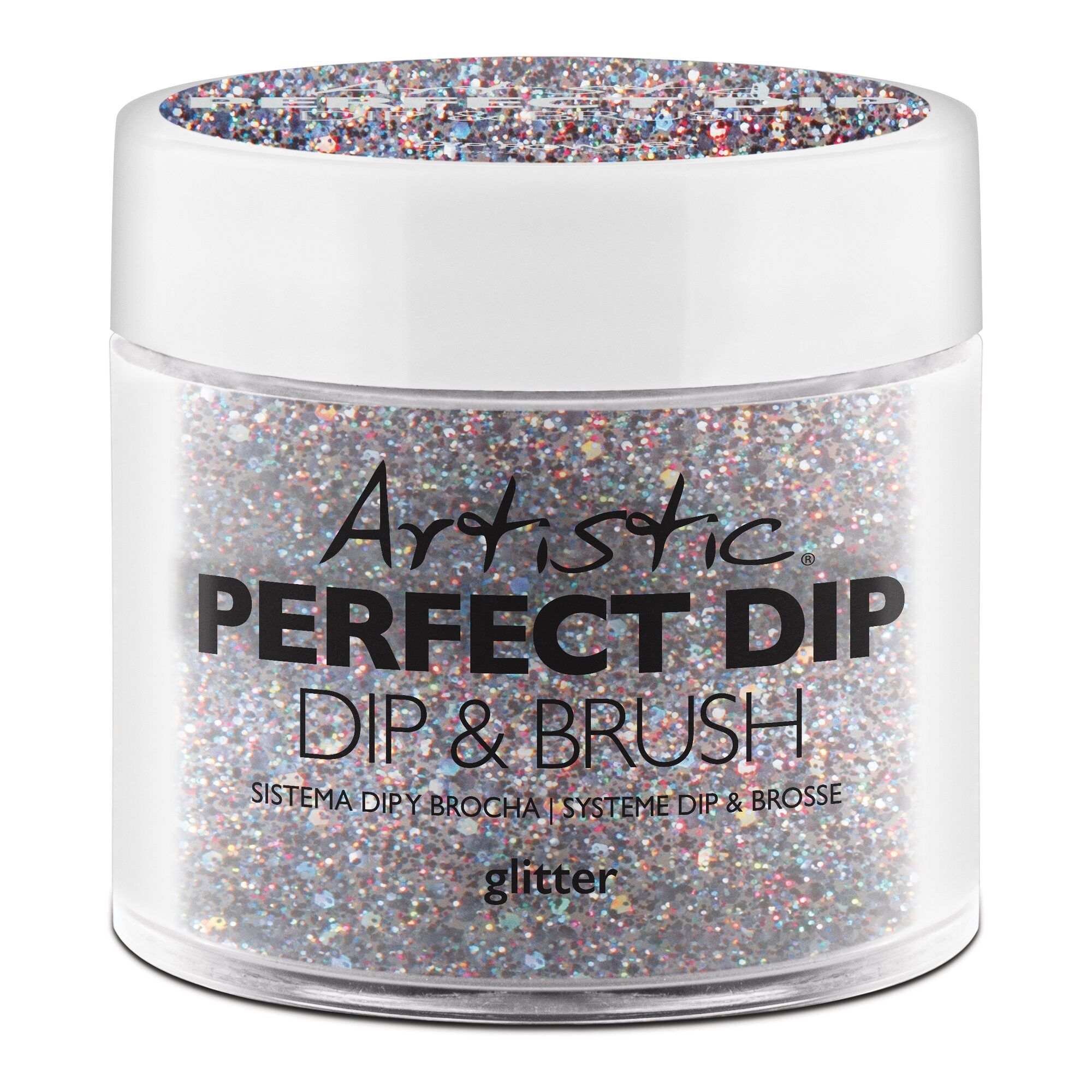 Artistic Perfect Dip Colored Powders Secrets, 0.8 oz. BLACK GLITTER
