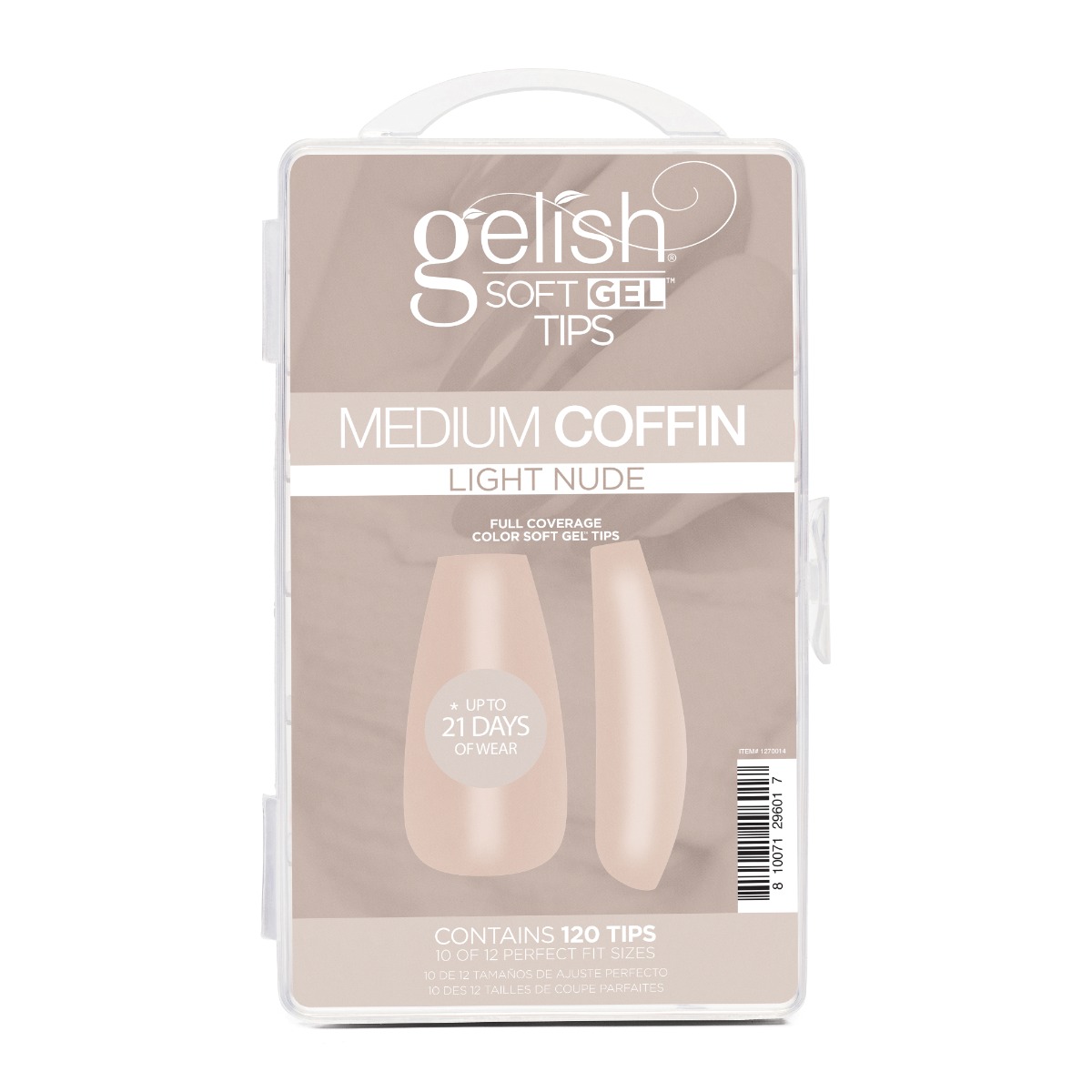 Soft Gel™ Tips - Pink Nude Medium Coffin 120CT - Gelish & Morgan